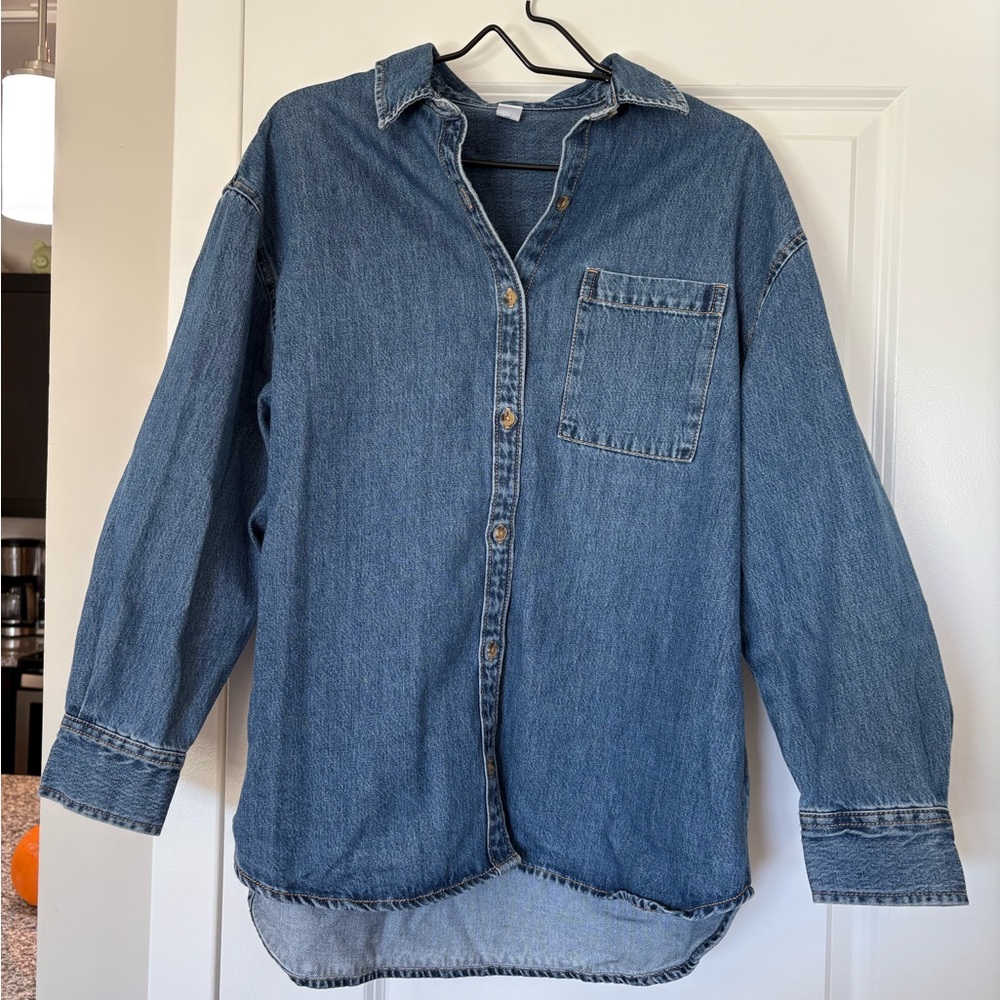 Old Navy Blue Denim Shirt
